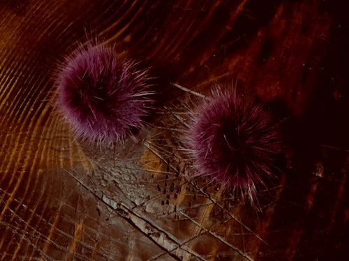 115 - Mink Puff Stud