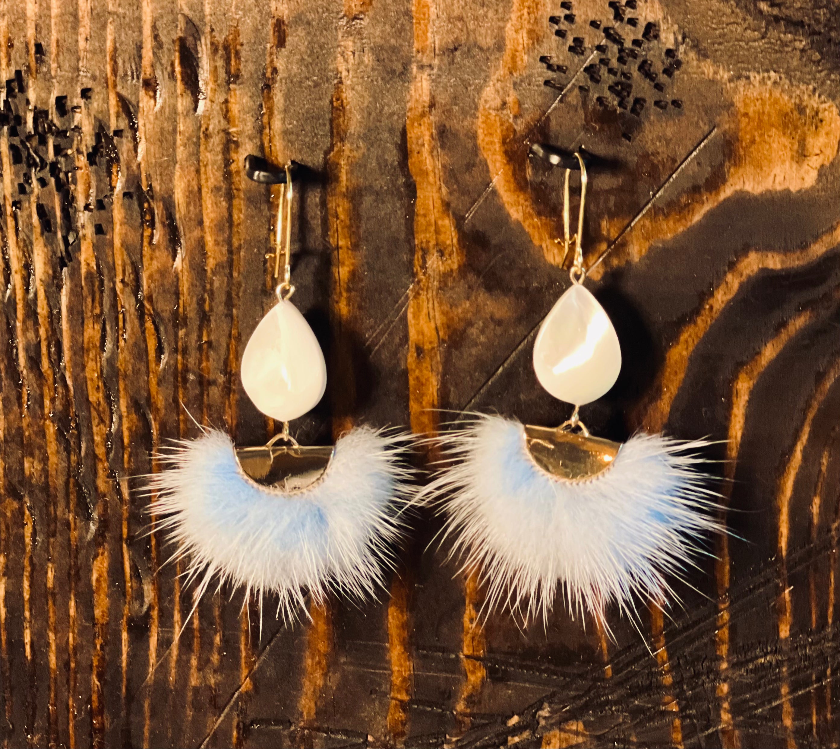 BLUE MINK AND MOTHER OF PEARL - SHORT