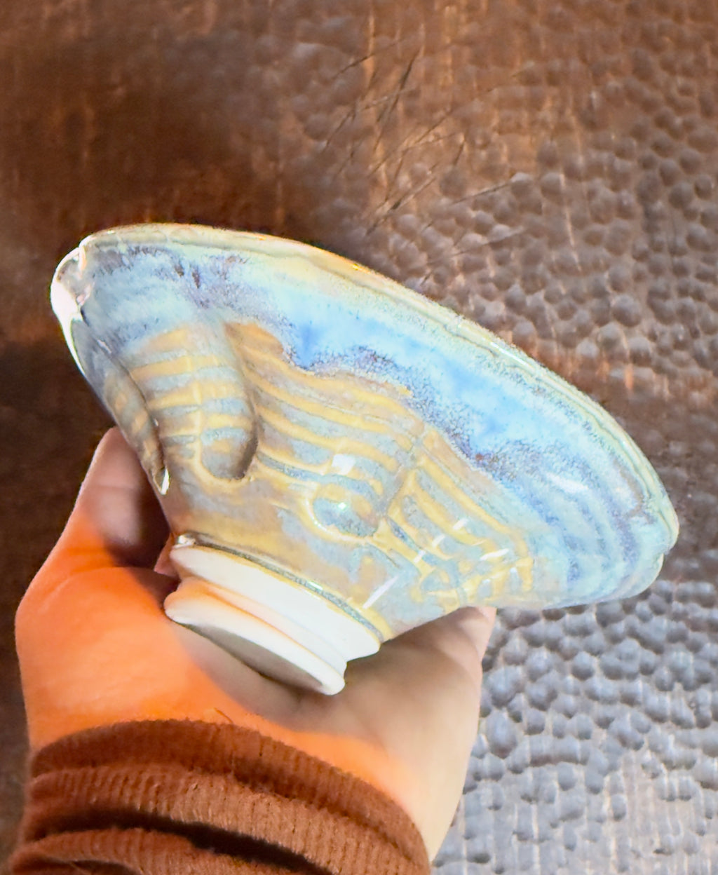 Bliss Ak Peacock Hues Ring Bowl/Key Dish
