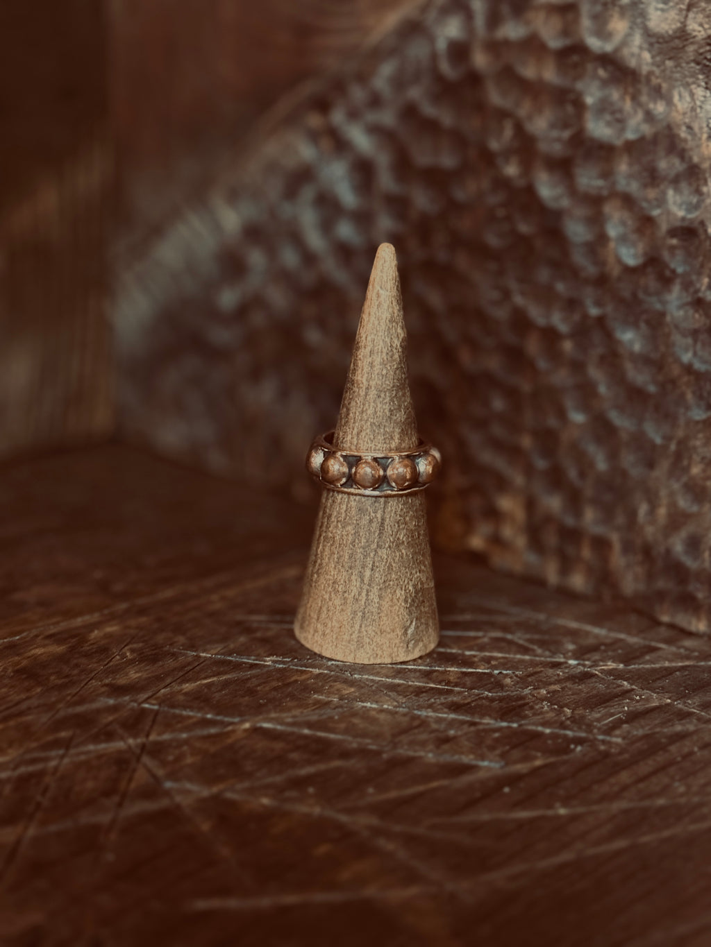 Bubbles Copper Ring - Fully Adjustable - 8.25mm