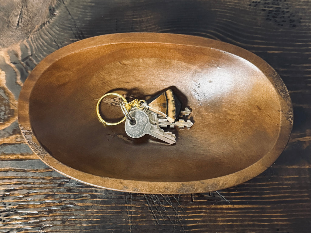 FOSSILIZED WALRUS IVORY KEYCHAIN - 02