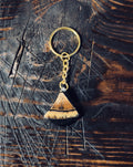 FOSSILIZED WALRUS IVORY KEYCHAIN - 02