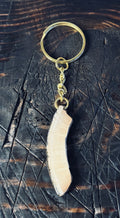 FOSSILIZED WALRUS IVORY KEYCHAIN - 04