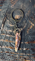 FOSSILIZED WALRUS IVORY KEYCHAIN - 05