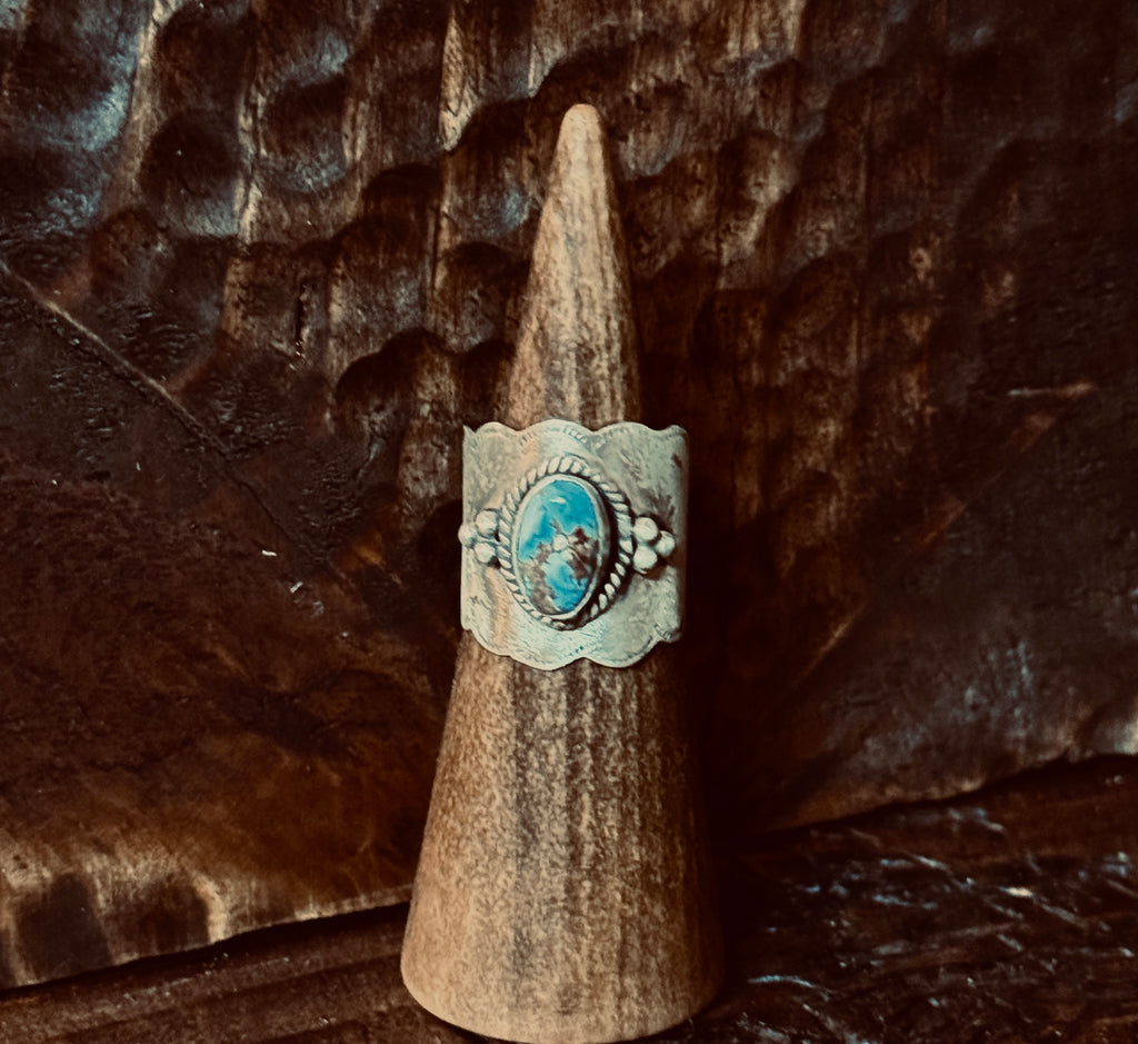 Golden Hills Cigar Band Ring - 7