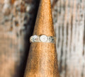 HAMMERED QUARTS IN STERLING SILVER RING