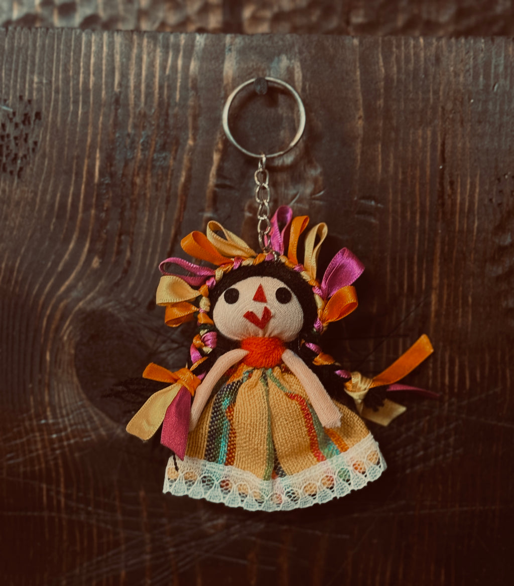 Latin Doll Keychain - Otomi Rag Doll