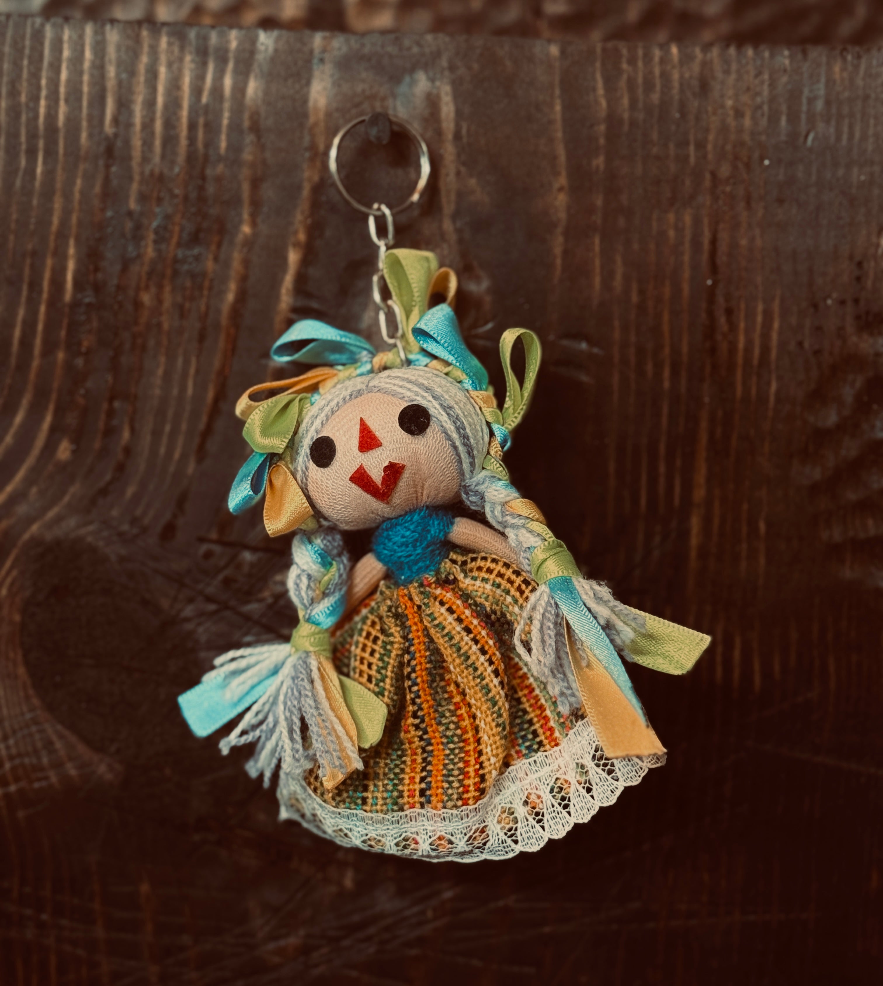Latin Doll Keychain - Otomi Rag Doll
