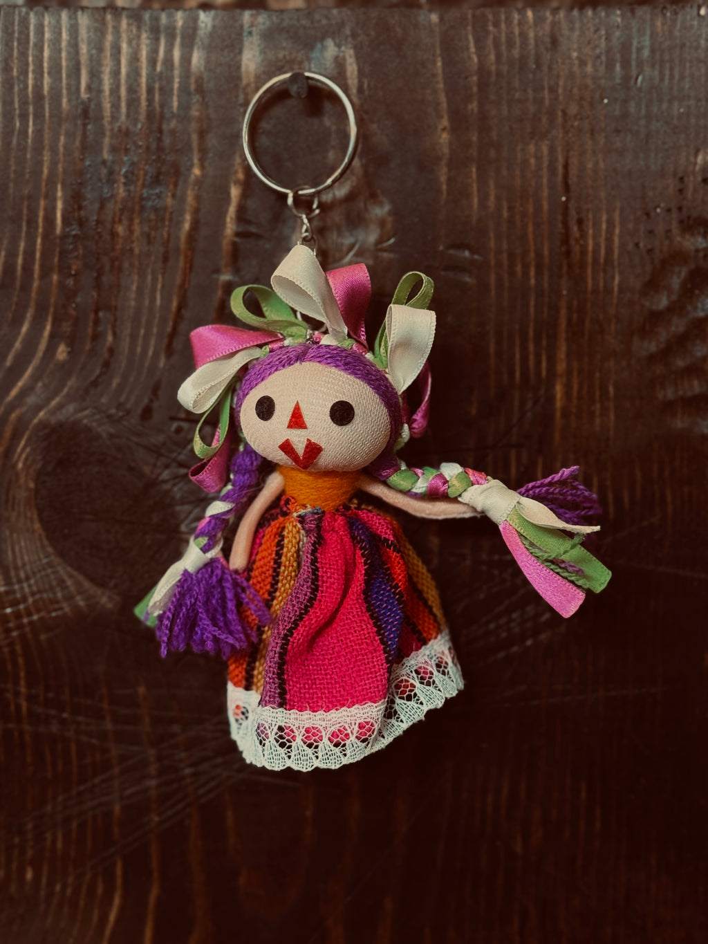 Latin Doll Keychain - Otomi Rag Doll