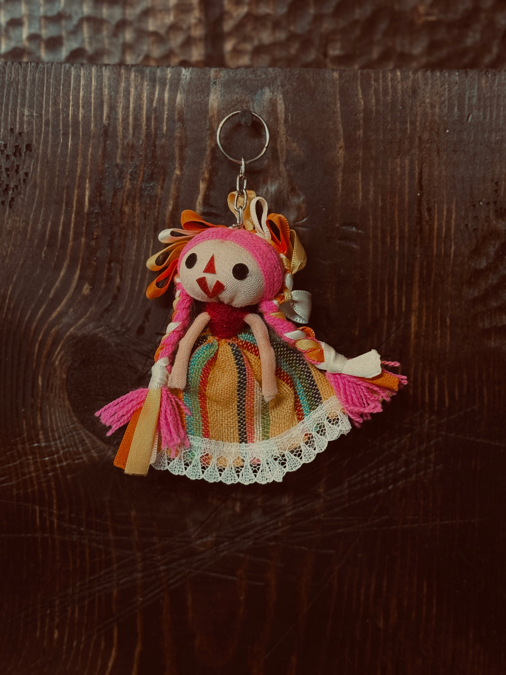 Latin Doll Keychain - Otomi Rag Doll