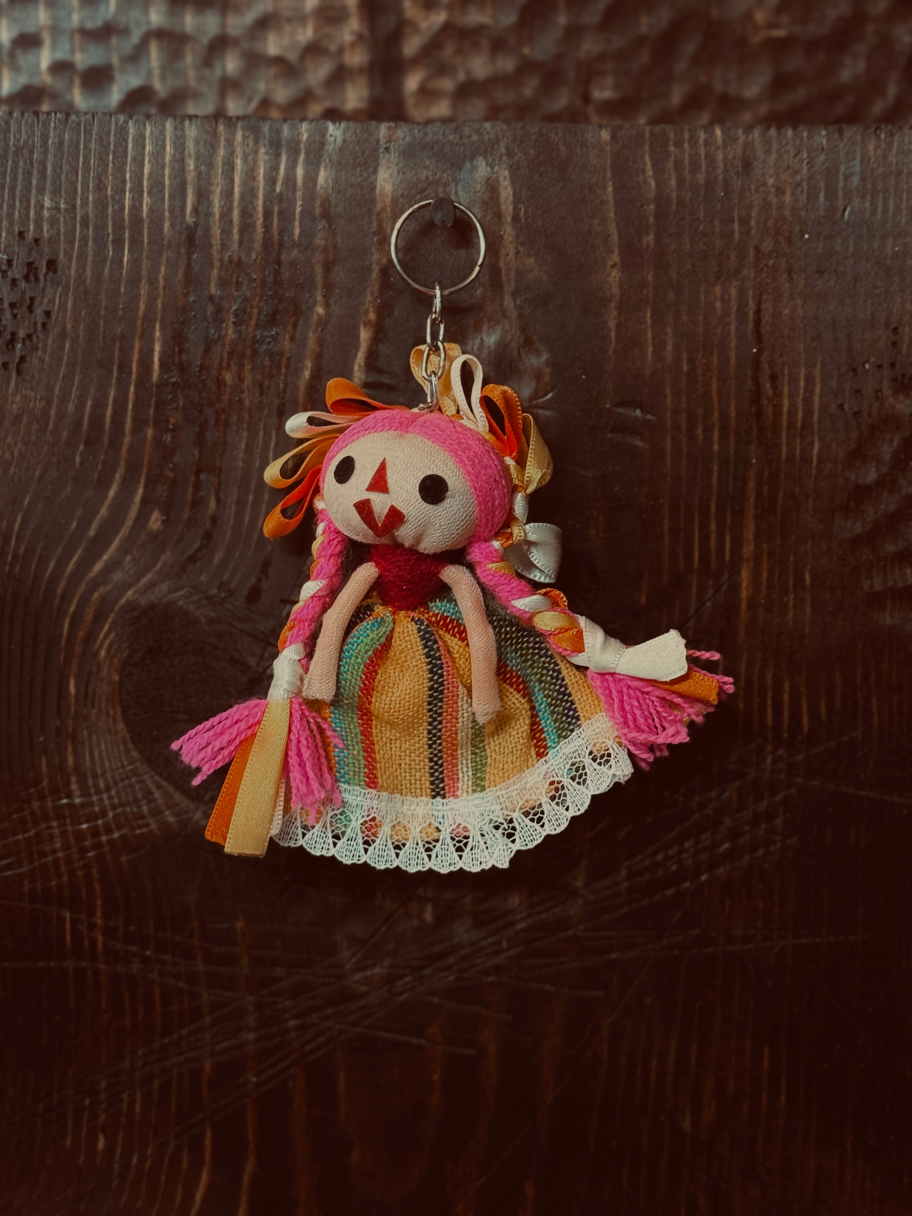 Latin Doll Keychain - Otomi Rag Doll