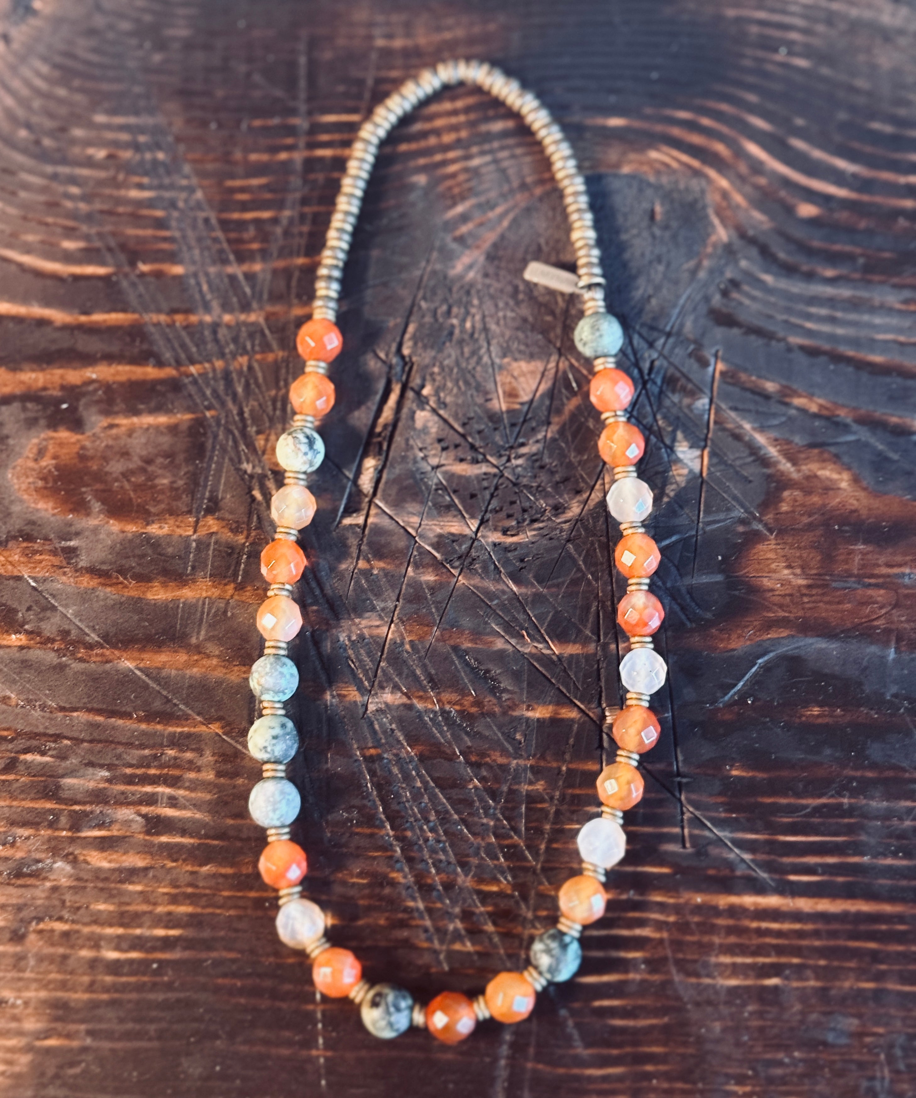 LOVE PRAY QUARTER MALA CHOKER