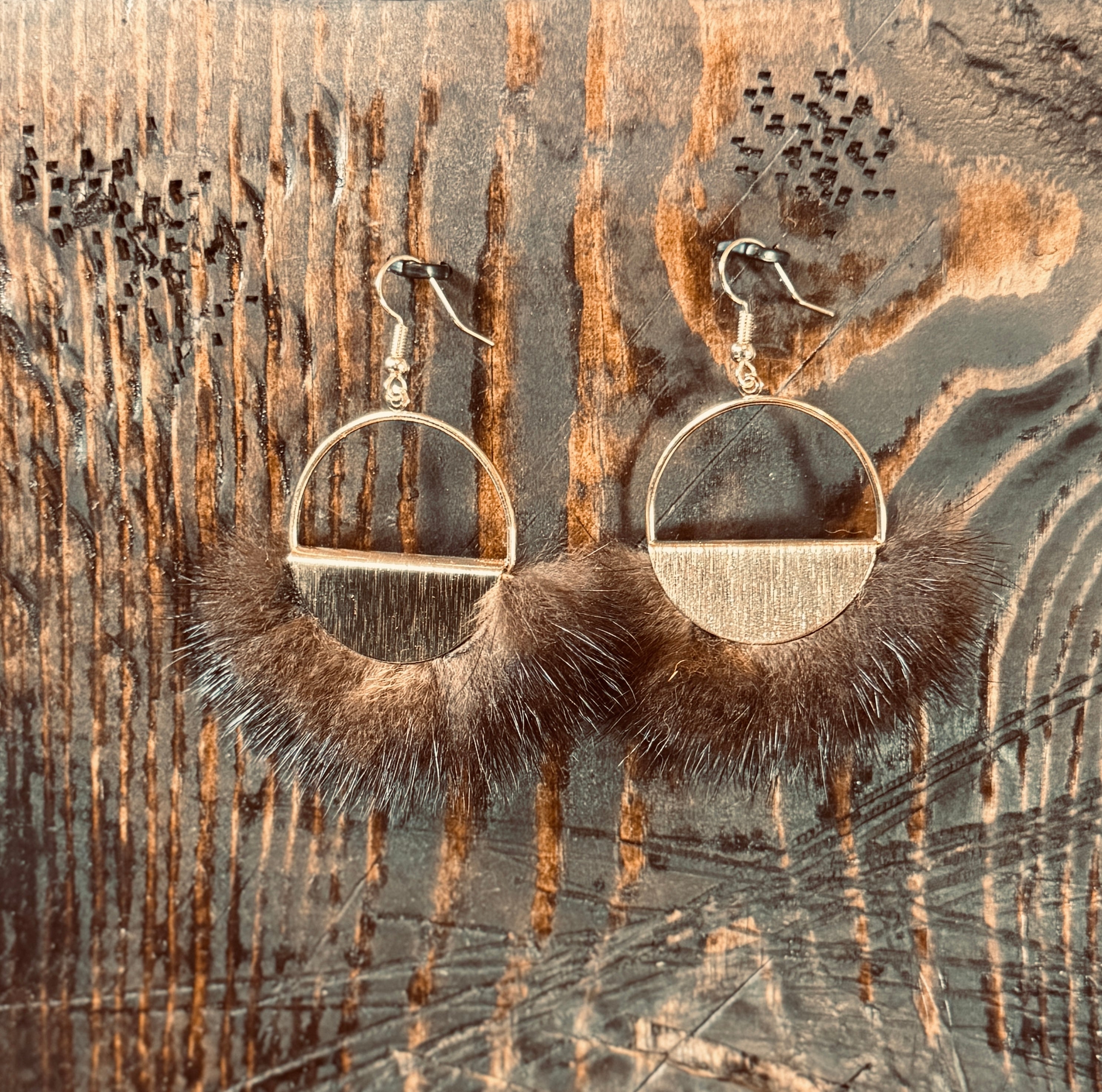 112 - MINK HOOPS - BROWN