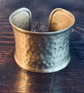 HAMMERED BRASS CUFF