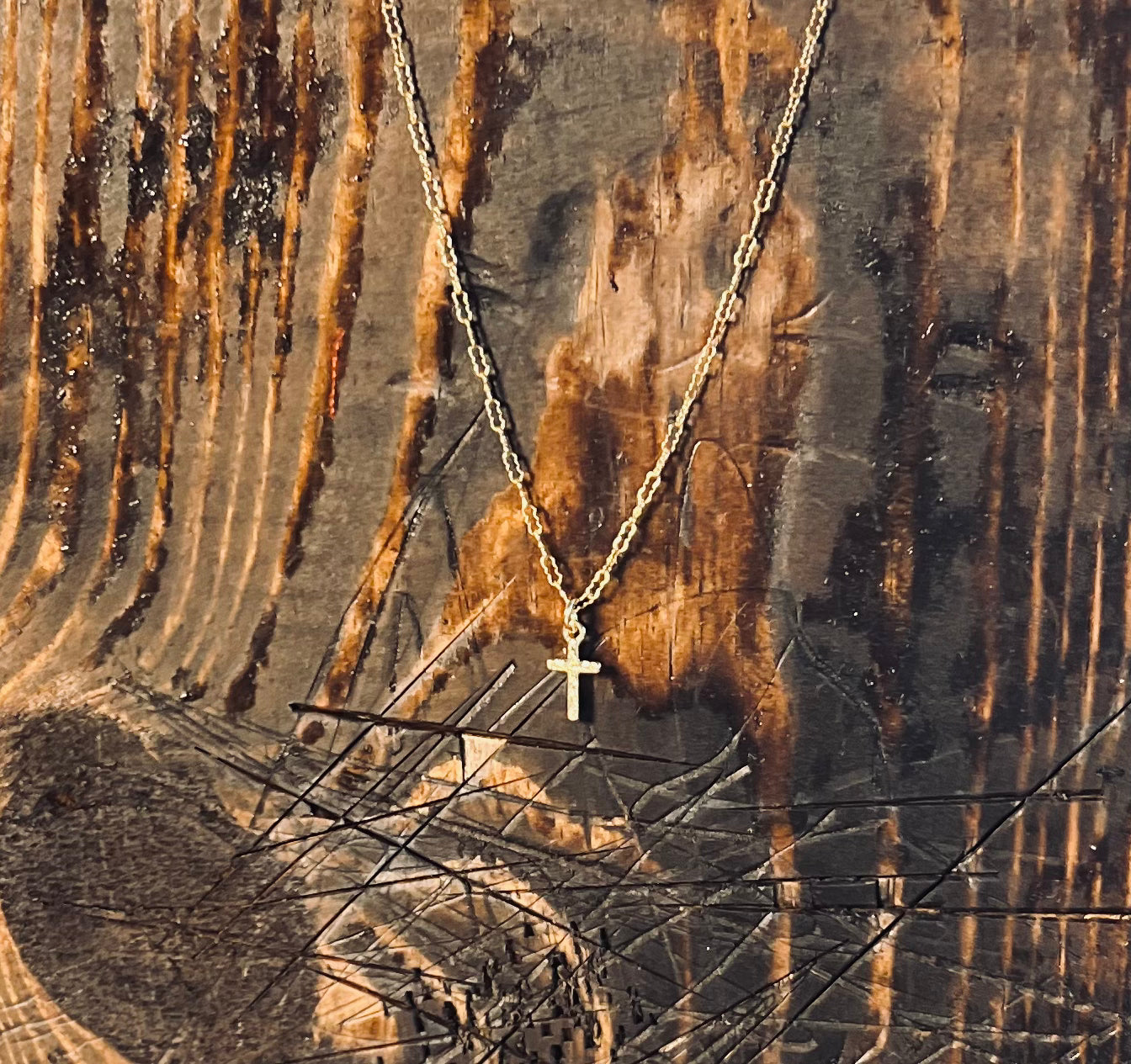 137 - PETITE GOLD FILLED CROSS