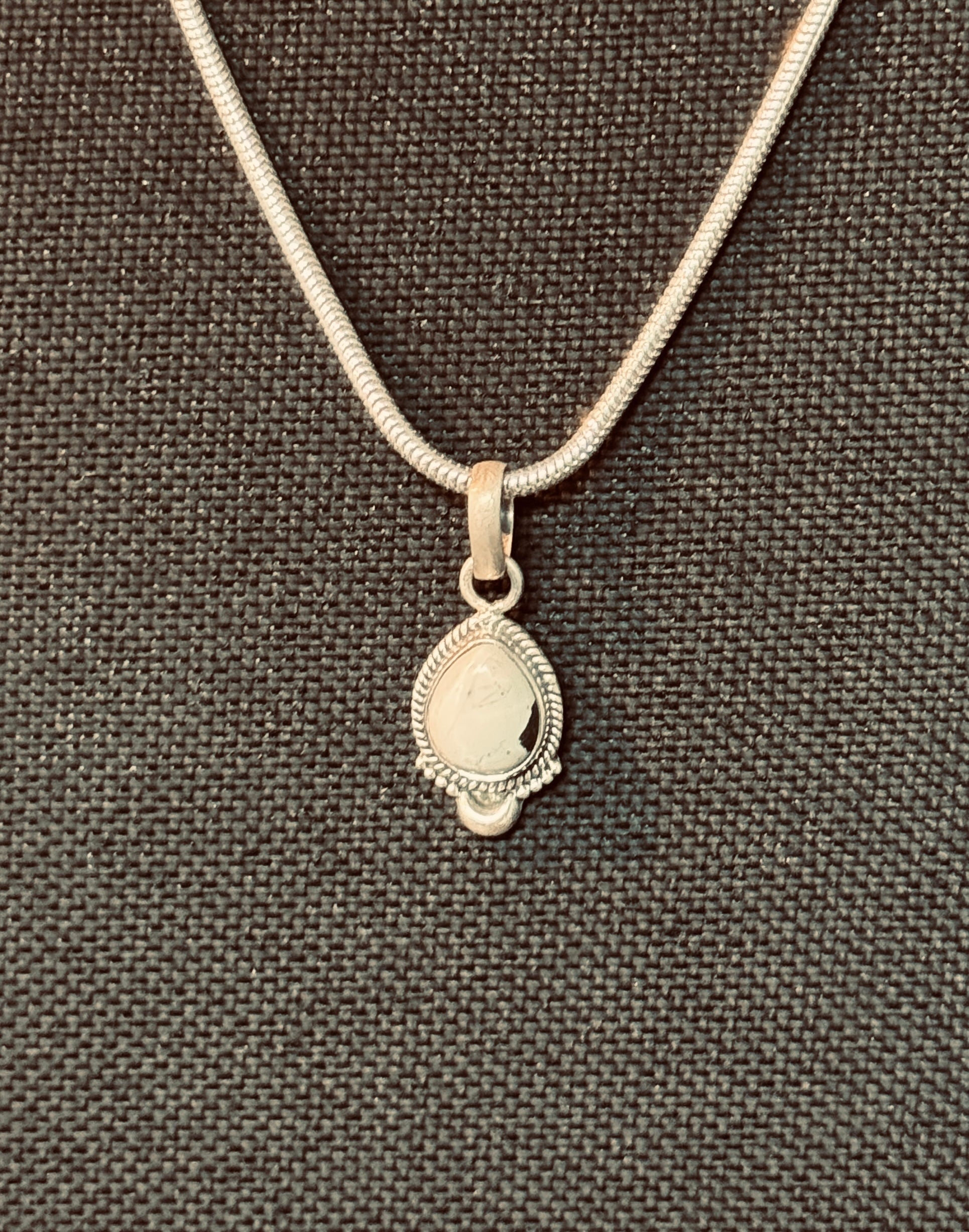 White Buffalo Pendant W/ SS Chain - 16" +1"