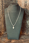 White Buffalo Pendant W/ SS Chain - 16" +1"