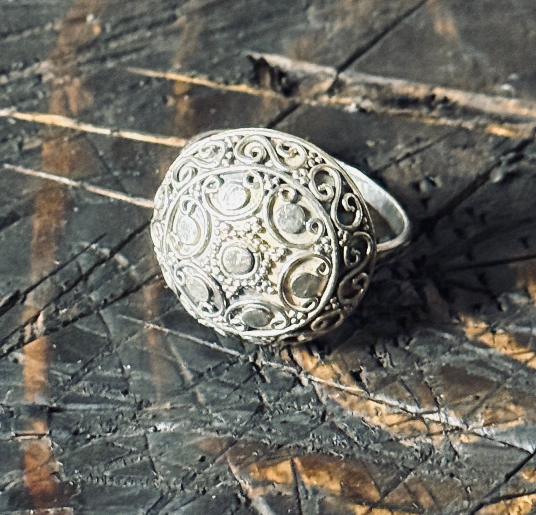 Balinese Artisan Sterling Silver Ring – Size 10.25