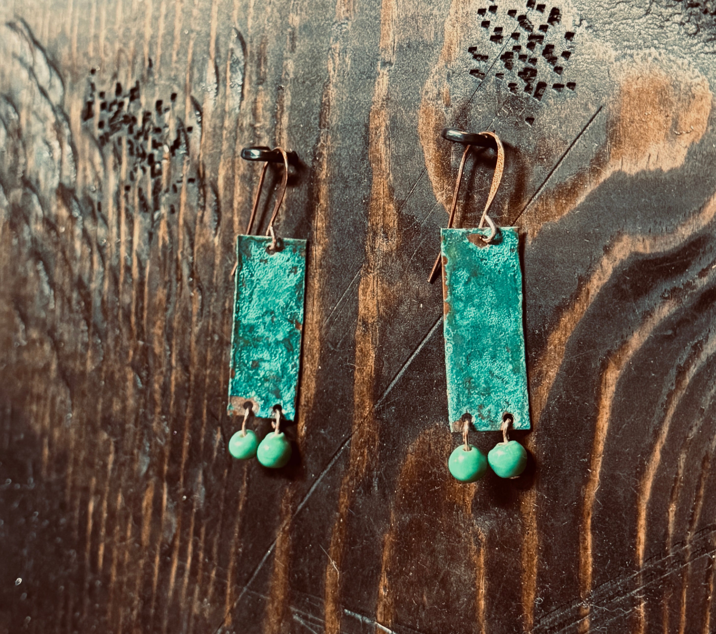 138 - Trade Bead Bar Earrings