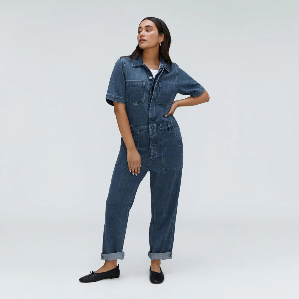EVERLANE THE SUPER SOFT COVERALL - SZ 2 **GENTLY USED/LIKE NEW**