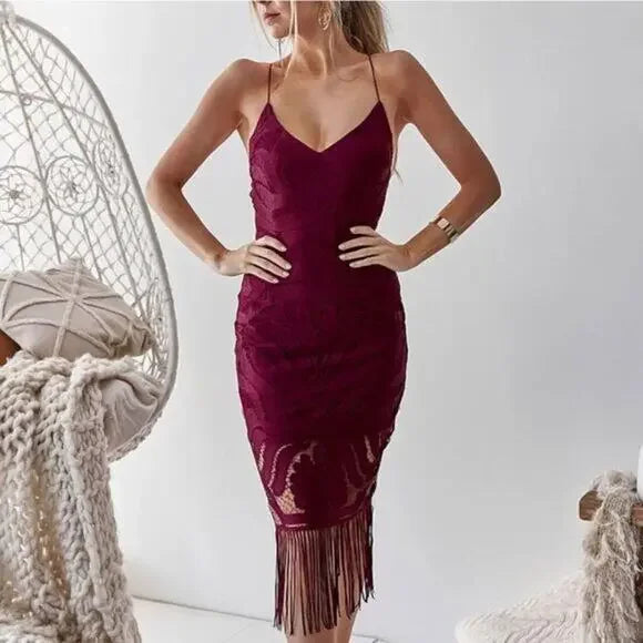 KHALEESI DRESS - MULBERRY XXL/12