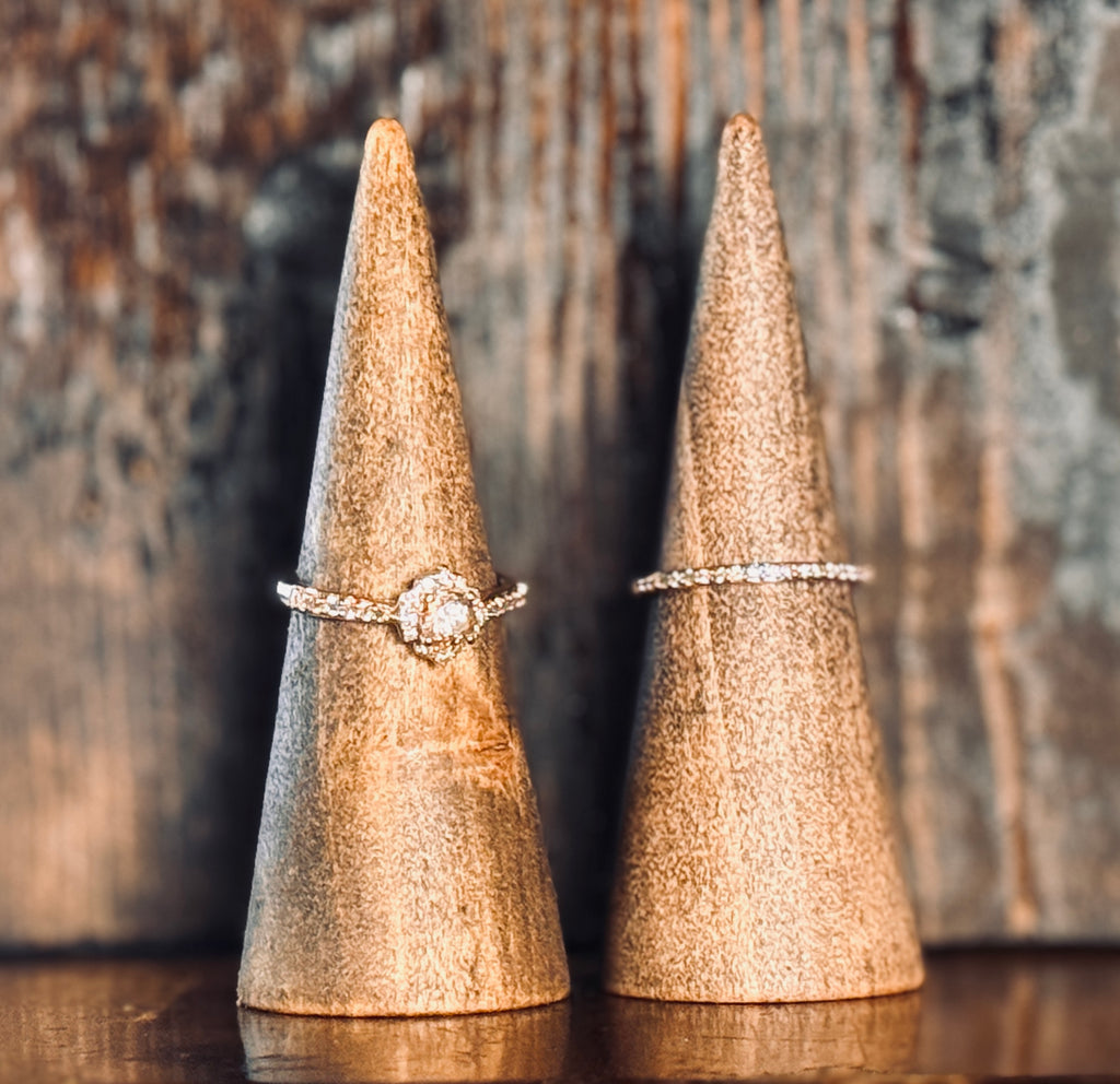 Rose Gold Bridal Set - sz 8