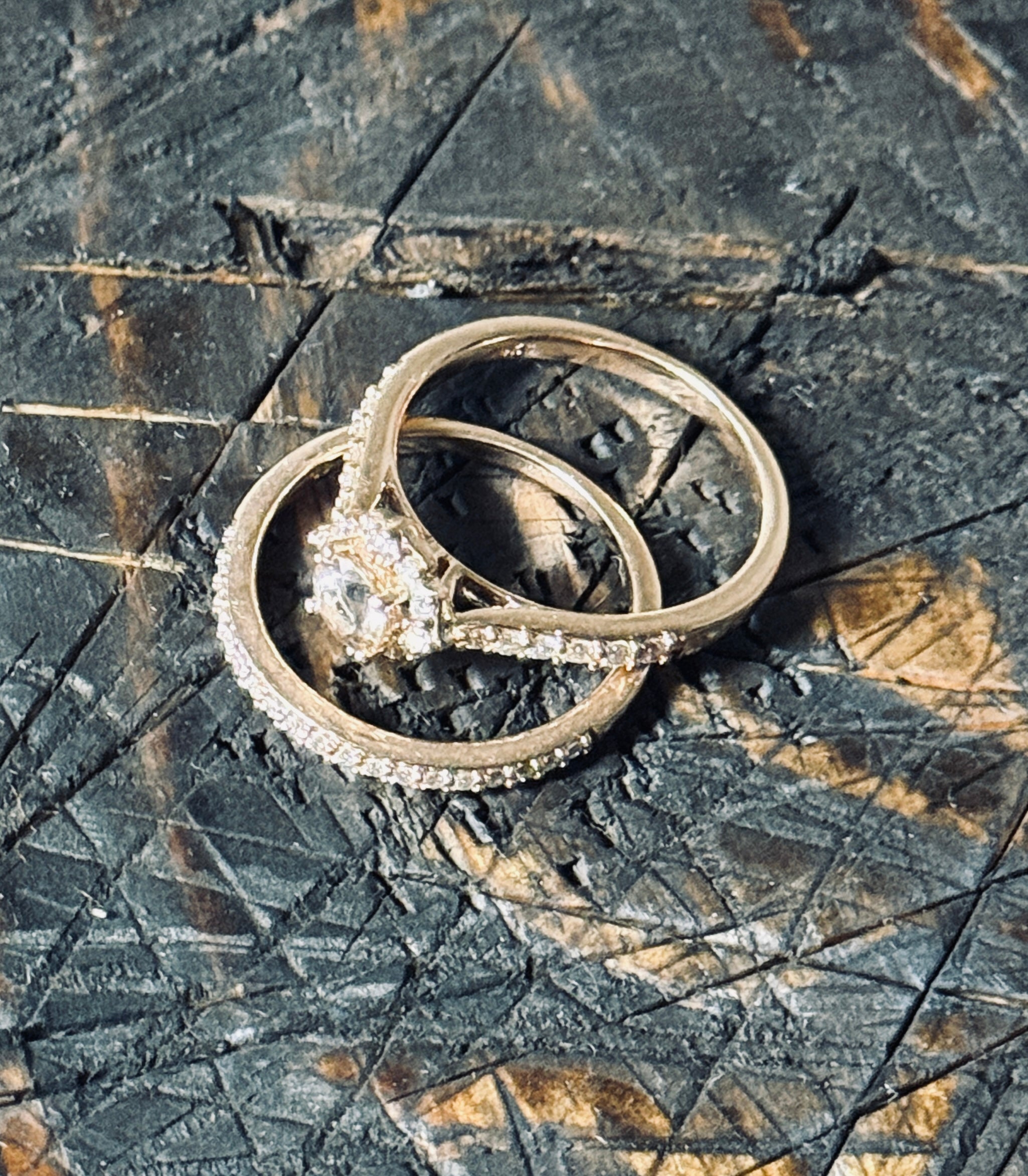 Rose Gold Bridal Set - sz 8