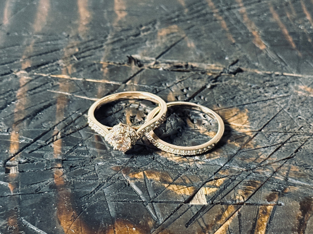 Rose Gold Bridal Set - sz 8