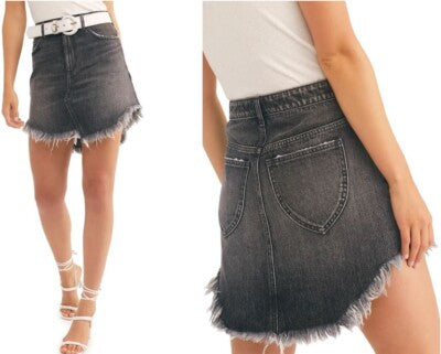 FREE PEOPLE - MAVERICK SKIRT IN BLACK - 29